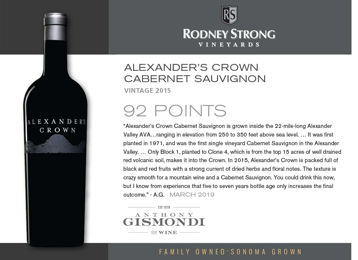 2015 Alexanders Crown Cabernet Sauvignon