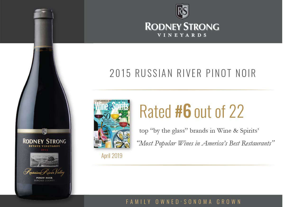 2015 Rodney Strong Russian River Valley Pinot Noir - Bottle 2015 Rodney Strong Russian River Valley Pinot Noir