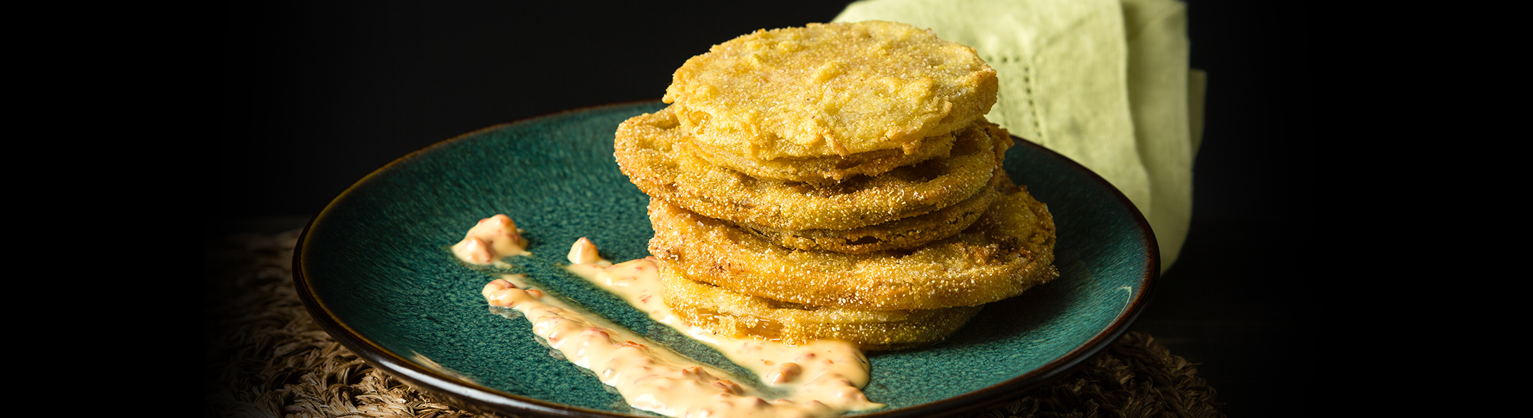 Rodney Strong - Fried Green Tomatoes with Pimento Aioli