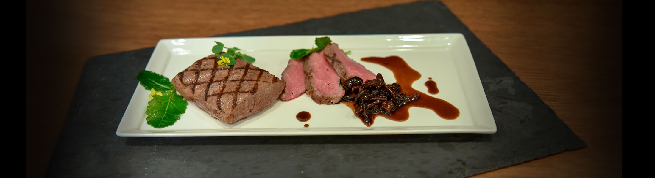 Rodney Strong - Grilled Spring Lamb Loin with Mushroom Gastrique