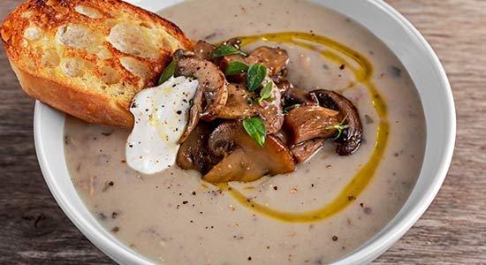 Rodney Strong - Foraged Mushroom Soup with Truffled Cream
