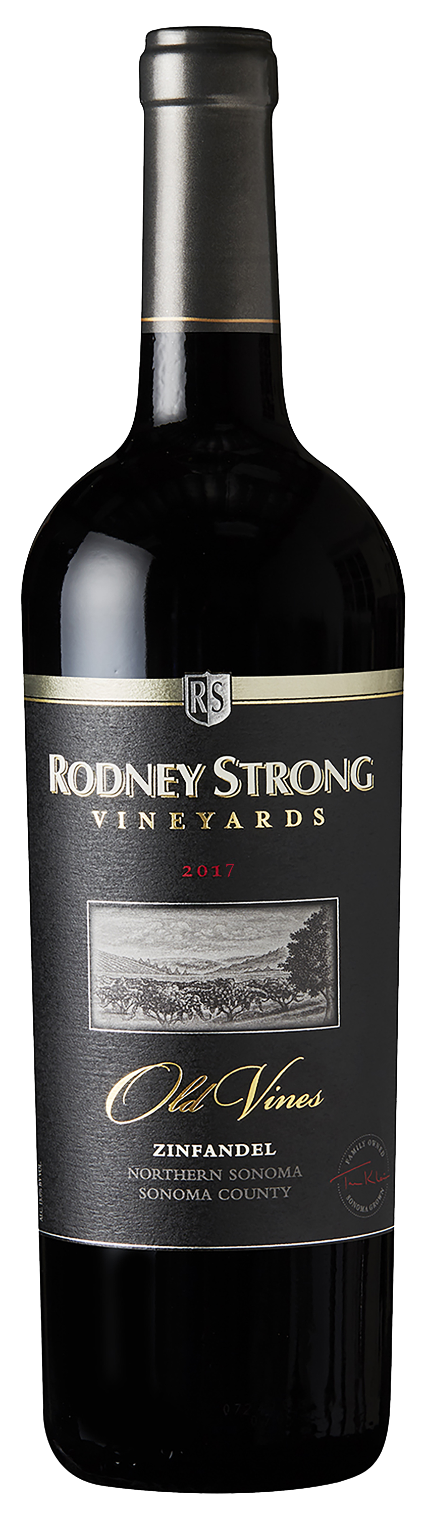 Bottle of Rodney Strong Vineyards Old Vines Zinfandel