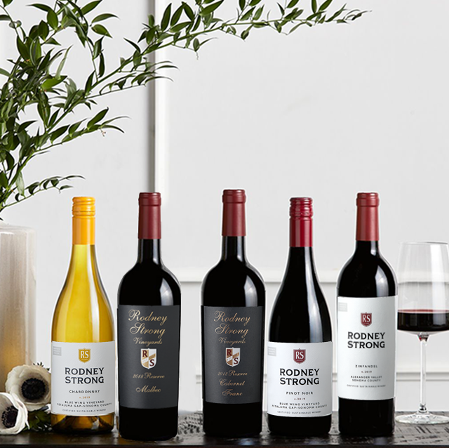 Assortment of Rodney Strong wines