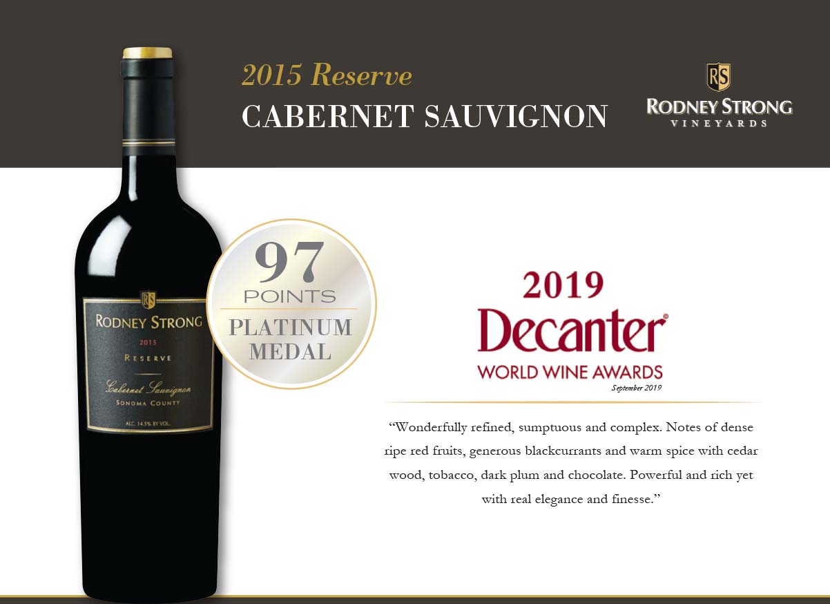2015 Reserve Cabernet Sauvignon 97 pointsDecanter Magazine