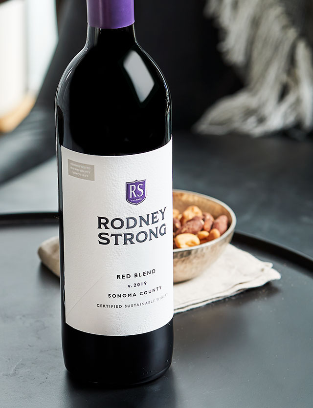 Rodney Strong Red Blend Wine Bottle