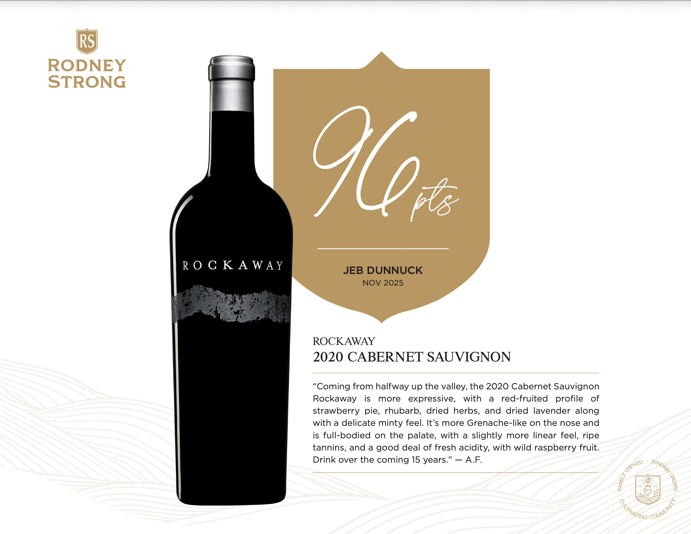 2020 Rockaway Cabernet Sauvignon Jeb Dunnuck thumbnail