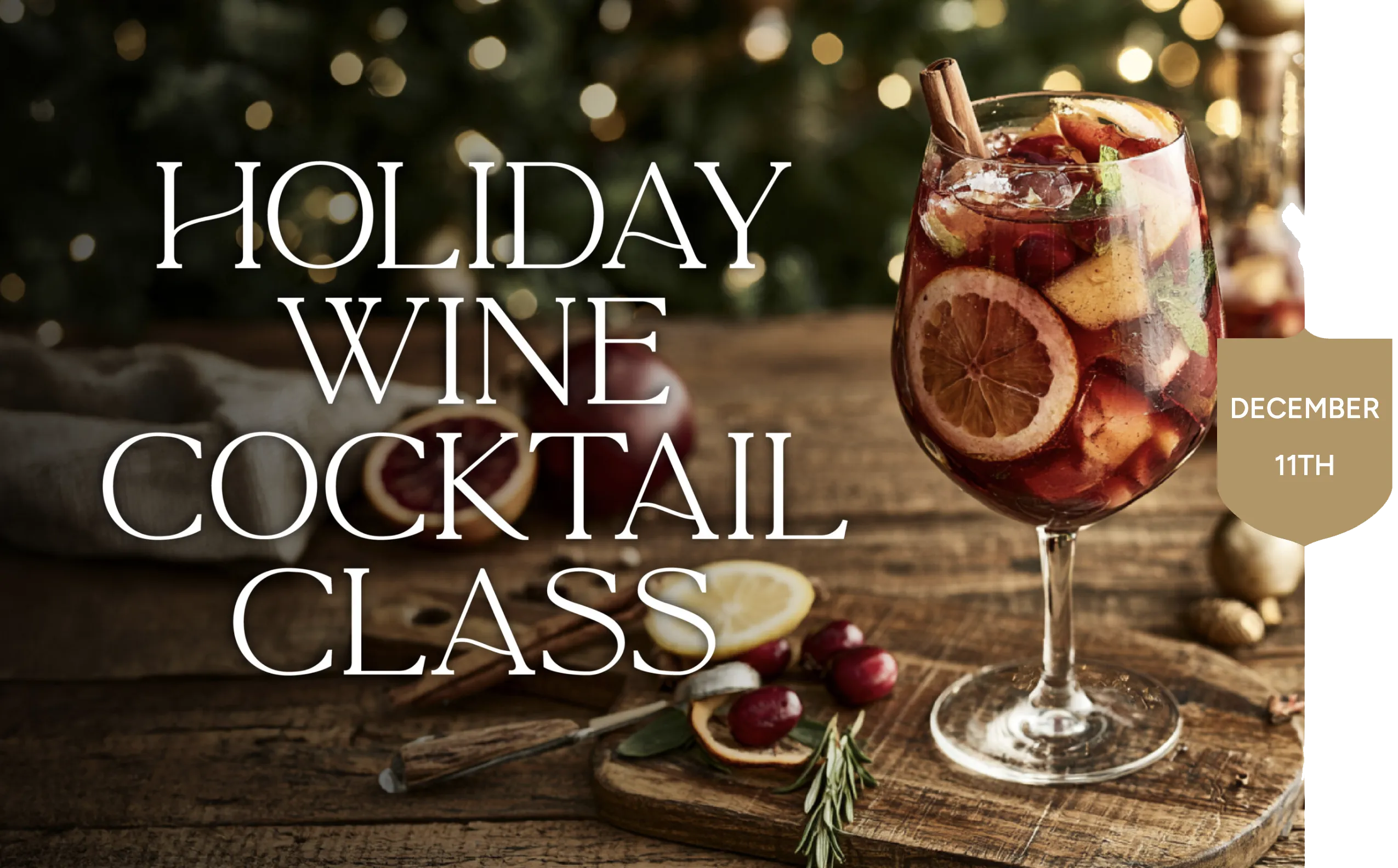 Holiday Wine Cocktail Class